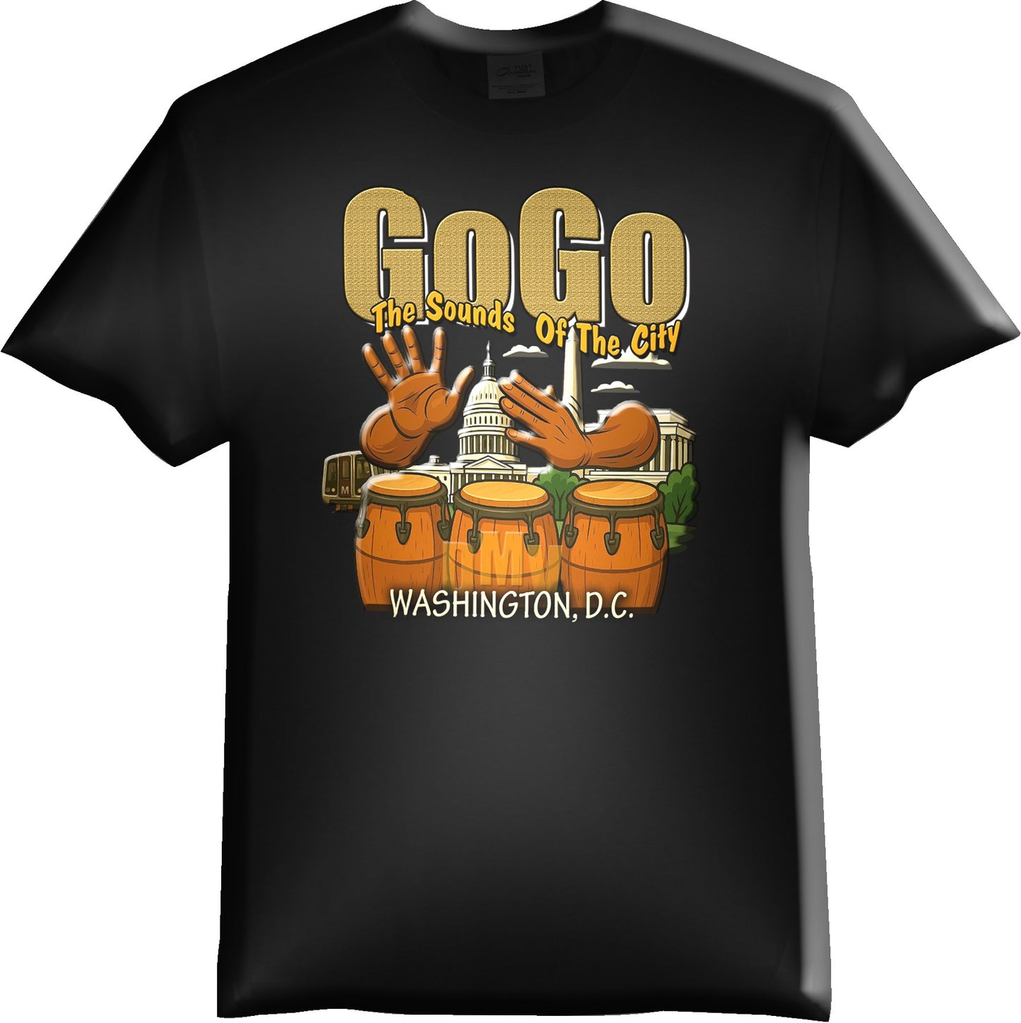Short Sleeve Go Go Black T- Shirt